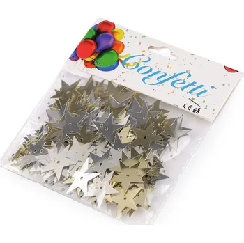 Konfety hvězdy, barva 6 (20 mm) mix