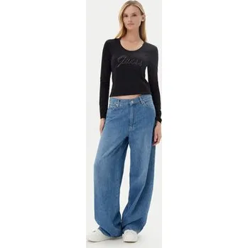 Dámská halenka Guess Halenka W5YI26 J1314 Černá Slim Fit XXL