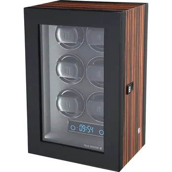 Natahovač hodinek Paul Design 20118 Watch Winder Gentlemen 6 Macassar