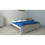 ComfortMatrace Postel z masivu borovice LUNA+rošt ZDARMA Barva: dub craft/bílá, Rozměr: 180x200 cm