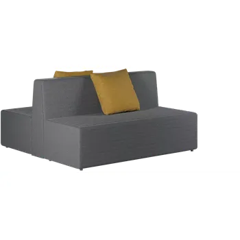 Sedací souprava DUO LOUNGE, oboustranná pohovka, látka šedá