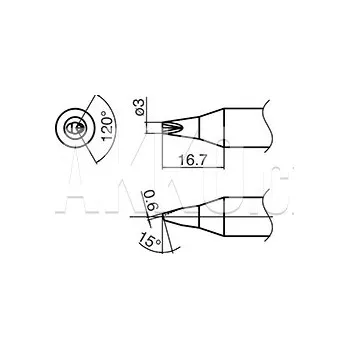 Pájecí hrot Pájecí hrot HAKKO T33-1610 - 102003381