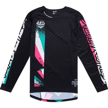 cyklistický dres Dres - TROY LEE DESIGNS Sprint Full Pull 2025 - Black M
