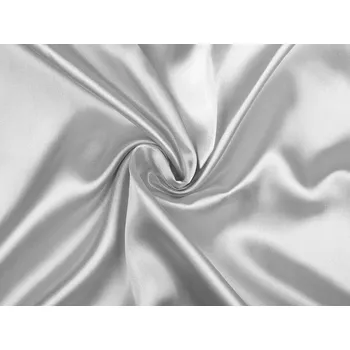 Satén elastický metráž, barva 9 (18) šedá nejsvětlejší