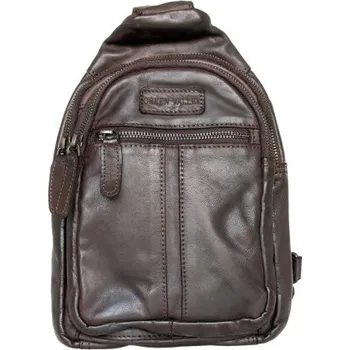 Kabelka Kožený baťůžek Green Valley na nošení přes rameno z měkké kůže s látkovou podšívkou ROZBALENÝ