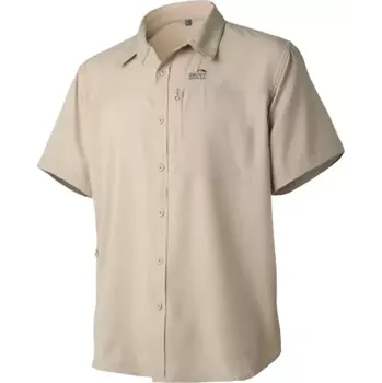 Pánská košile Košile s krátkým rukávem Ezmar Light khaki XL