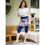 Legíny navy modré se sukní Květy 3/4 s nápletem v pase Velikost: M