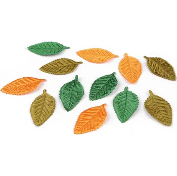 Nášivka List textilní k našití a nalepení, barva 1 mix