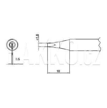 Pájecí hrot Pájecí hrot T6-16D - 102000445