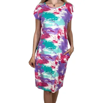 Dámské šaty Fashion Dámské fialové šaty MORE Barva: Fialová, Velikost: L