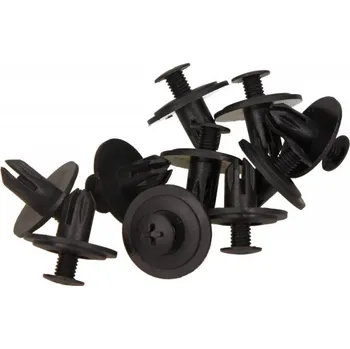 Autodoplněk ROZPĚRNÝ KOLÍK 6MM ČERNÝ PRO VNĚJŠÍ PRAHOVÉ LIŠTY HONDA CIVIC 91-00 / CR-V 97-01 (10 KS) 90688SB0013 ROMIX