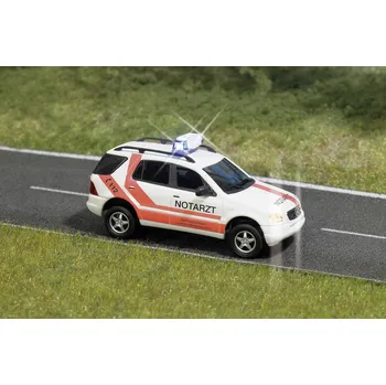 Modelová železnice Busch 5631 H0 model zásahového vozidla Mercedes Benz Třída m. nouzový lékař