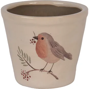 Květináč Clayre & Eef - Keramický květináč VINTAGE GREEN PINE 6CEVGP0001XL