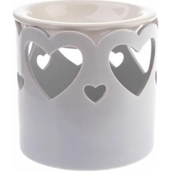 Casa de Engel Home Porcelánová aromalampa se srdíčky, světle fialová, 1/36 Fialová UNI (2780812)