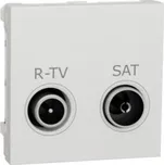 Schneider Electric NU345418 Unica - Zásuvka TV-R/SAT individuální 2 dB, 2M, Bílá