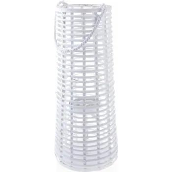 Lucerna Casa de Engel Home Dřevěná lucerna se sklem, bílá, 0/4 Fialová UNI (2790087)