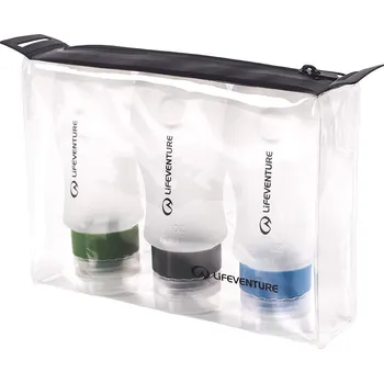 Láhev Lifeventure sada silikonových lahviček Silicone Flight Bottle Set