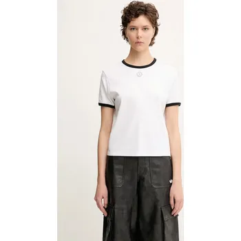 Bavlněné tričko Sporty & Rich Srhwc Ringer, XS, bílá, 00X