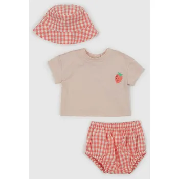 Dívčí tričko GAP Dívčí Baby pruhovaný set GAP Růžová 56-62 (1932485)