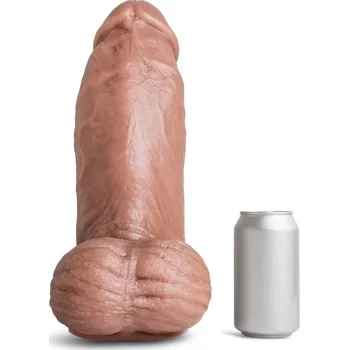 Dildo Mr. Hankey’s Toys Topher Michels XXXL, prémiové silikonové dildo s Vac-U-Lock 33 x 8,7–10,8 cm