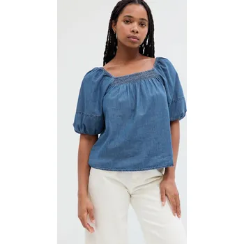 Dámská halenka GAP Dámské Džínový top GAP Modrá XXS (2117082)