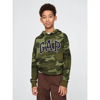 Chlapecká mikina GAP Chlapecké Dětská mikina s logem Gap Zelená 160-162 (2738394)