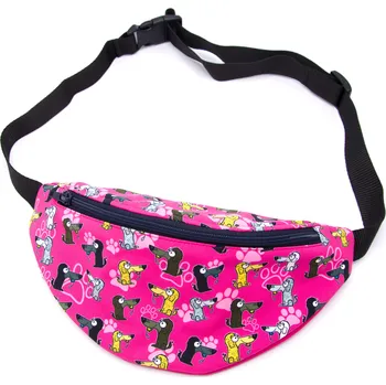 Outdoorové zavazadlo Pískací Potvůrky Ledvinka - pudl Barva: růžová