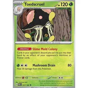 Volný čas Pokémon PAR 017/182 Toedscruel - Paradox Rift Stav: Near Mint, Verze: NORMAL