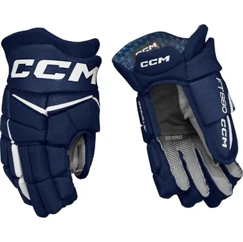Hokejové rukavice Rukavice CCM Jetspeed FT880 SR, tmavě modrá-bílá, Senior, 14" CCM