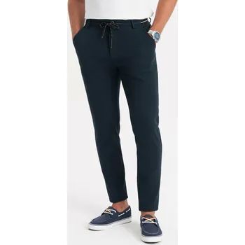 Pánské kalhoty Ombre Clothing Pánské Tmavě modré pánské kalhoty Ombre Clothing Modrá 32/32 (2160414)