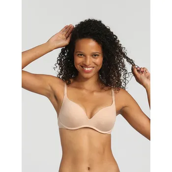 Podprsenka DIM Dámské Tělová dámská push-up podprsenka bez kostic Dim INVISIFREE Béžová 70B (2612195)