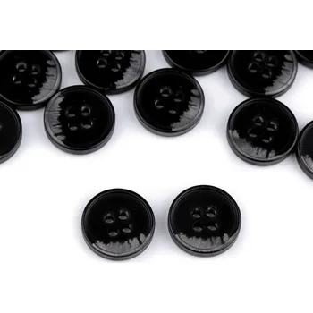 Knoflík Knoflík oblekový velikost 24", 28", 32", 36", 40" balení 20 ks - 7 (28") černá - šedá