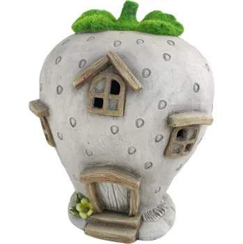 Dekorativní domeček LED se zelenou střechou, 32 x 27 cm