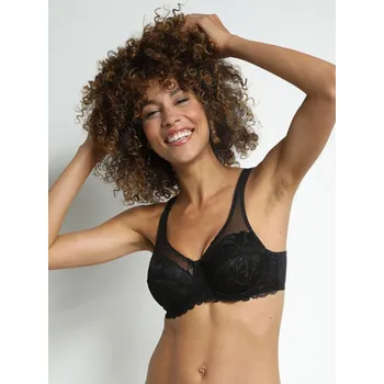 Podprsenka DIM Dámské Černá dámská krajková podprsenka Dim GENEROUS ESSENTIEL UNDERWIRE BRA Černá 80B (2611662)