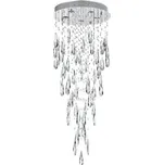 Luxera RUSSET stropní svítidlo 5x GU10 50W bez zdroje 50cm IP20, chromové/křišťál