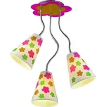 Luxera FLORIST dětské stropní svítidlo 3x E14 40W bez zdroje 35cm IP20, barevný motiv květiny