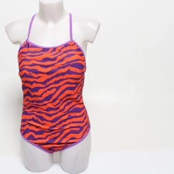 Dámské plavky Dámské jednodílné plavky dvoubarevné