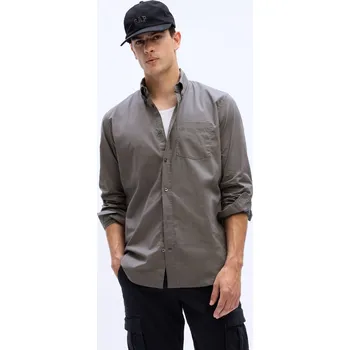 Pánská košile GAP Pánské Košile standard GAP Šedá M (2450908)