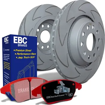 Brzdový komplet EBC sada brzd PD17KR | destičky Redstuff & kotouče BSD zadní PD17KR002
