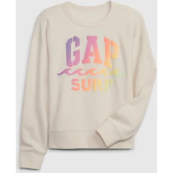 Dívčí mikina GAP Dívčí Dětská mikina s logem Gap Béžová 116/122 (2015358)