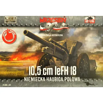 Plastikový model 10,5cm leFH 18 German light artillery gun - First to Fight PL1939-037