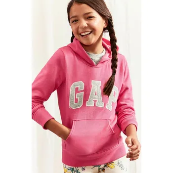 Dívčí mikina GAP Dívčí Dětská mikina Gap logo GAP Růžová 158 (2414863)