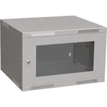 Solarix Rozvaděč nástěnný skládaný SENSA LITE 9U 450mm, dveře sklo, RAL 7035 SENSA-L-9U-545-11-G