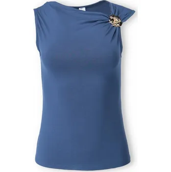 Dámská halenka Tílko/top spona MY20372 barva: modrá džínová