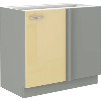 Stolarz Lempert Dolní rohová kuchyňská skřínka NATALI 105 ND 1F BB Zvolte barevné provedení: Karmen / krémový lesk