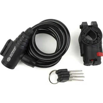 Zámek na kolo Zámek AUTHOR ASL-31 8x1500mm Barva: Stříbrná