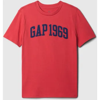 Chlapecké tričko GAP Chlapecké Dětské tričko s logem Gap Červená 116/122 (2348821)