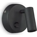 Ideal Lux PAGE AP1 nástěnné bodové LED svítidlo 3W 145lm 3000K IP20 kulaté, černé