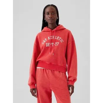 Dámská mikina GAP Dámské Crop mikina Vintage Soft GAP Červená XL (2518385)
