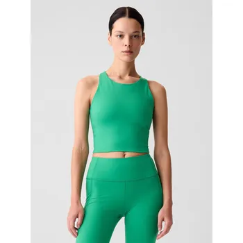 Podprsenka GAP Dámské Sportovní podprsenka GapFit High Neck Cropped GAP Zelená L (2293494)